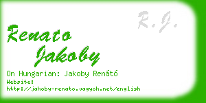 renato jakoby business card